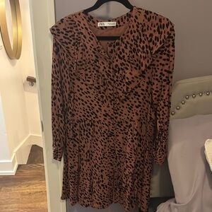 Zara Animal Print Dress